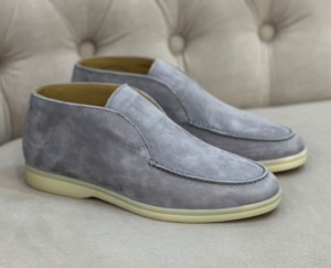 Женские замшевые коричневые женские ботинки Loro Piana