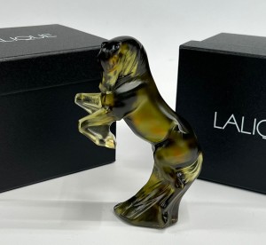 Статуэтка лошадь  Lalique зеленая