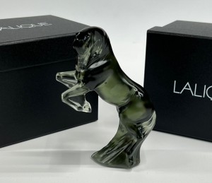 Статуэтка лошадь Lalique черная