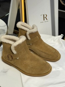 Женсике замшевые ботинки The Row коричневые