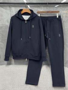 Мужской спортивный костюм Brunello Cucinelli синий
