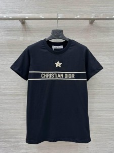 Женская футболка Christian Dior черная