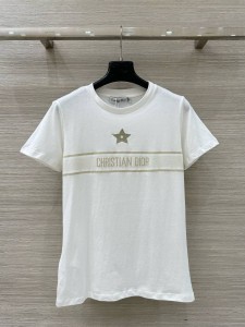Женская футболка Christian Dior белая
