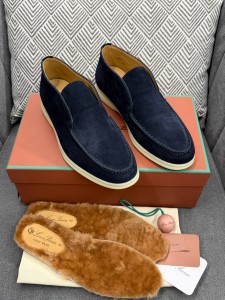 Мужские лоферы Loro Piana синие