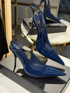 Женские босоножки Saint Laurent синие