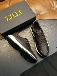Мужские кроссовки Zilli коричневые