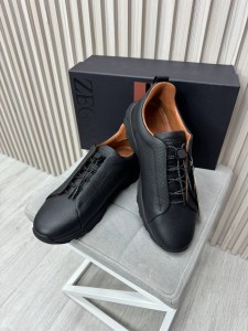 Мужские кроссовки Zegna черные