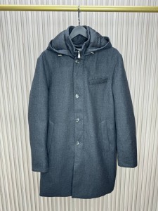 Мужская парка из кашемира Brunello Cucinelli серая