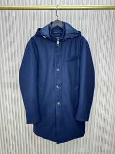 Мужская парка из кашемира Brunello Cucinelli серая