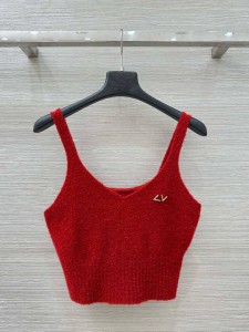 Женский топ Louis Vuitton красный