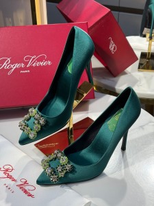 Женски туфли Roger Vivier зеленые