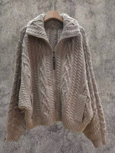 Джемпер на молнии Brunello Cucinelli бежевый