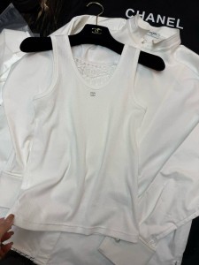 Женская майка Chanel белая