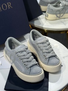 Женские кеды Christian Dior серые