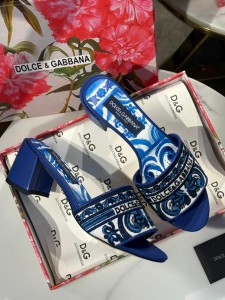 Женские босоножки Christian Dior синие