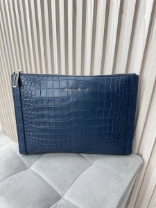 Мужская папка клатч из кожи крокодила Stefano Ricci