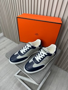 Мужские кеды Hermes синие