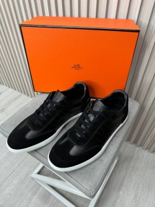 Мужские кеды Hermes черные