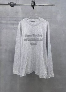 Женский лонгслив Acne Studios серый