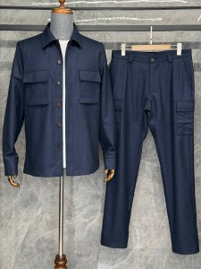 Мужской костюм Zegna синий