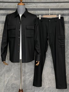 Мужской костюм Zegna черный