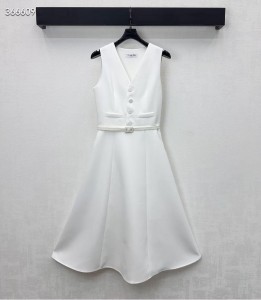 Женское платье Christian Dior белое