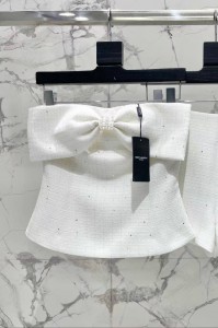 Женский топ Saint Laurent белый