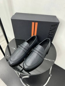 Мужские лоферы Zegna черные