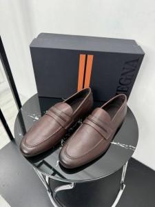 Мужские лоферы Zegna коричневые