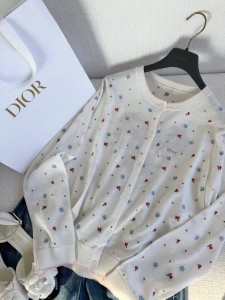 Женский кардиган Christian Dior  белый