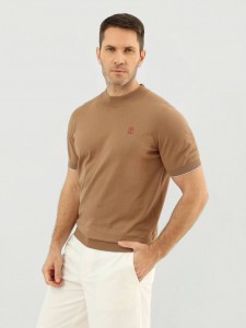 Мужская трикотажная футболка Brunello Cucinelli