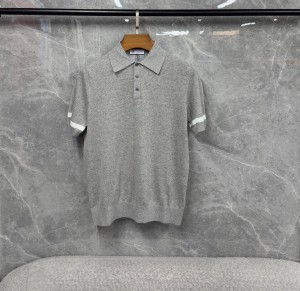 Мужское поло Brunello Cucinelli серое