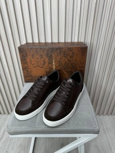 Мужские кеды Stefano Ricci шоколадные