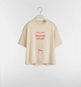 Женская футболка Christian Dior молочная Женская футболка Christian Dior молочная