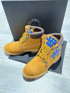 Мужские ботинки Chrome Hearts&Timberland коричневые