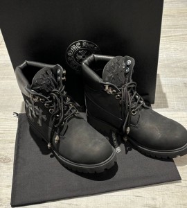 Мужские ботинки Chrome Hearts&Timberland  черные