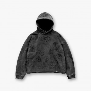 Мужское худи Represent серое