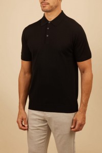 Мужское поло Tom Ford черное