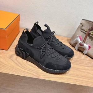 Мужские кроссовки Hermes черные