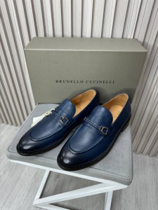 Мужские лоферы Brunello Cucinelli синие Мужские лоферы Brunello Cucinelli синие
