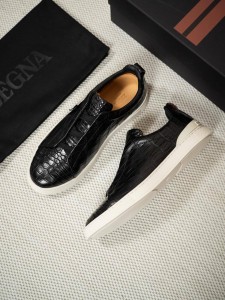 Мужские крокодиловые кеды Zegna Мужские крокодиловые кеды Zegna