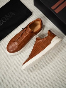 Мужские крокодиловые кеды Zegna Мужские крокодиловые кеды Zegna