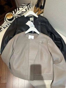 Женская кожаная куртка Hermes