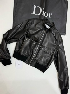 Женская кожаная куртка Christian Dior