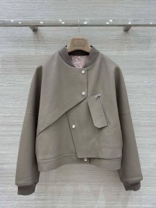 Женский кожаный бомбер Hermes