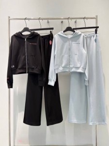 Женский спортивный костюм Chrome Hearts черный