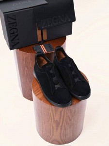 Мужские замшевые кеды Zegna