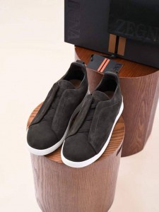 Мужские замшевые кеды Zegna