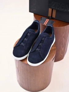 Мужские замшевые кеды Zegna