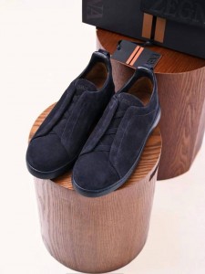 Мужские замшевые кеды Zegna